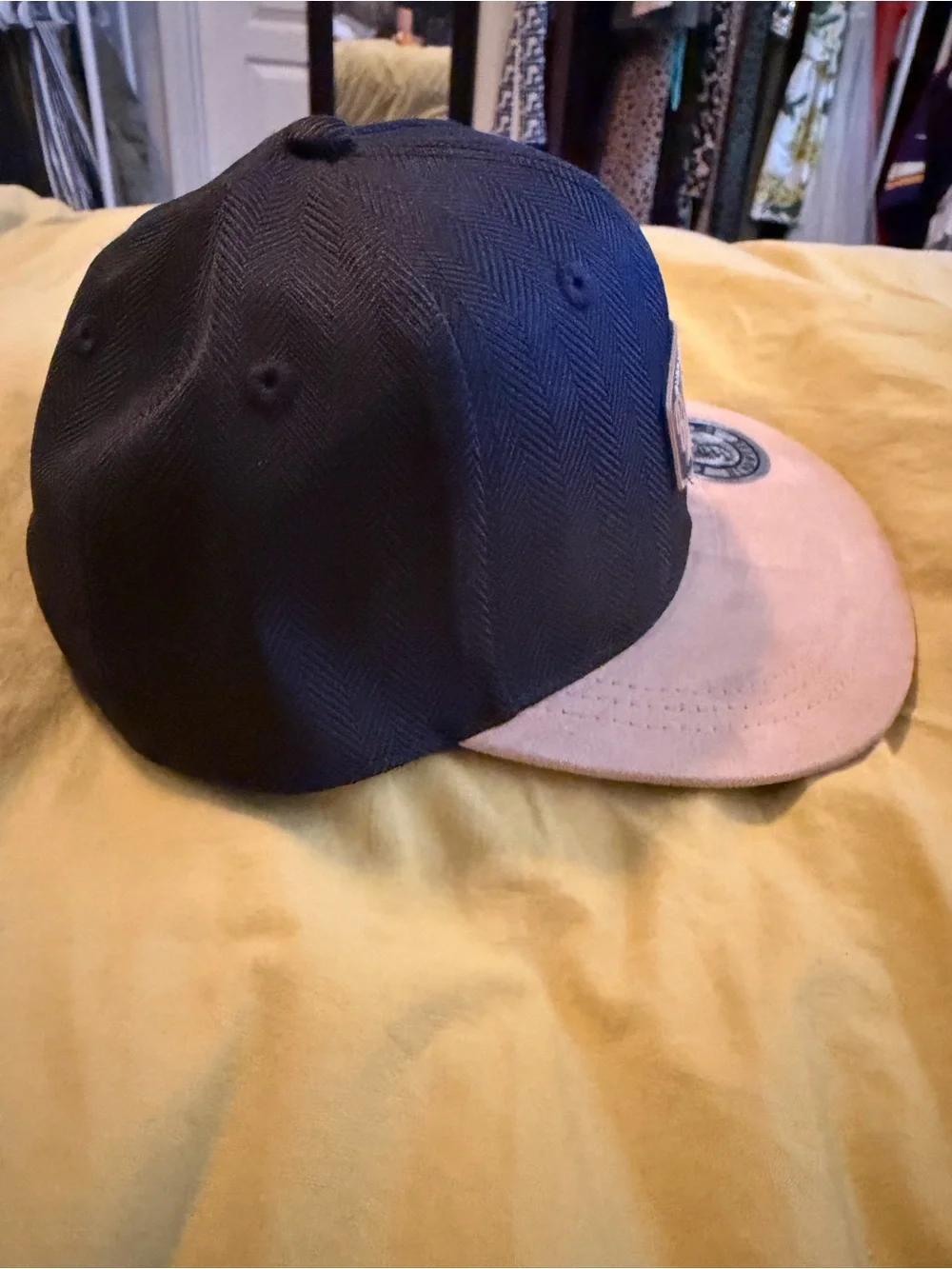 **NWT** Binky Bro- Two-Tone Snapback Cap - Black and Tan